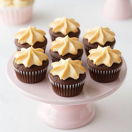 Elegant Chocolate Cupcakes with Vanilla Frosting