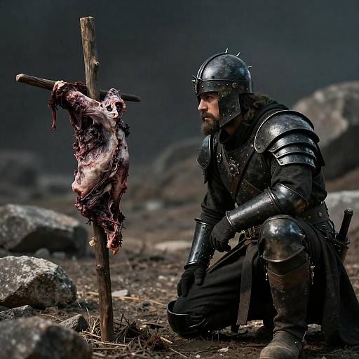 Spiked Helmet Warrior by Carcass Stake