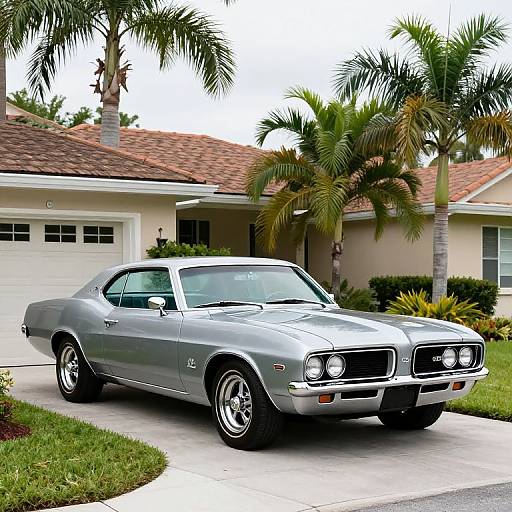 Classic 1969 Mercury Cougar in Suburbia