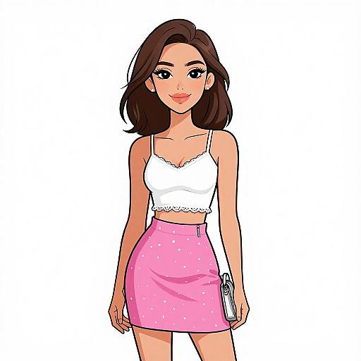 Smiling Woman in Casual Summer Outfit