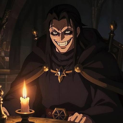 Evil Anime Villain in Medieval Fantasy