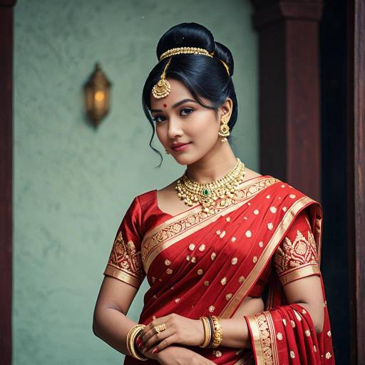 Elegant Mandakini Cosplay in Vintage Style