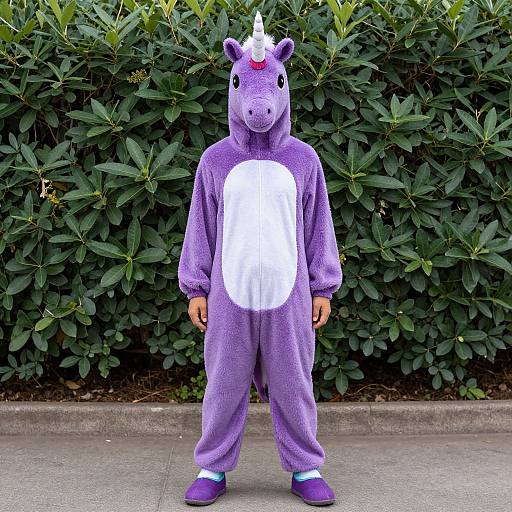 Purple Unicorn Costume Portrait
