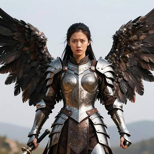 Fierce Female Warrior Angel