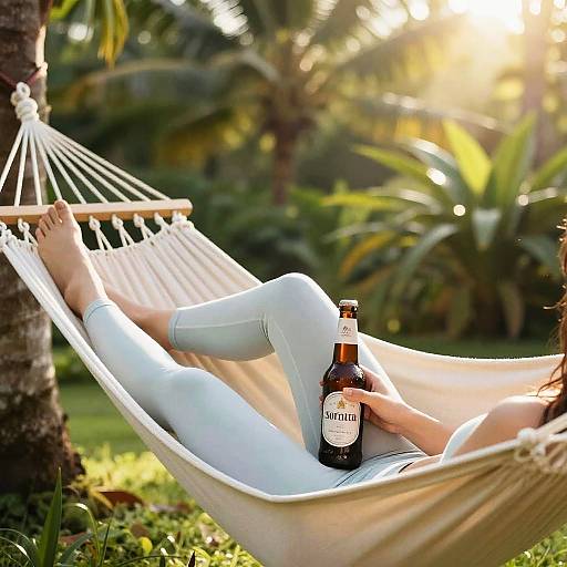 Peaceful Yoga Pants Relaxation Scene