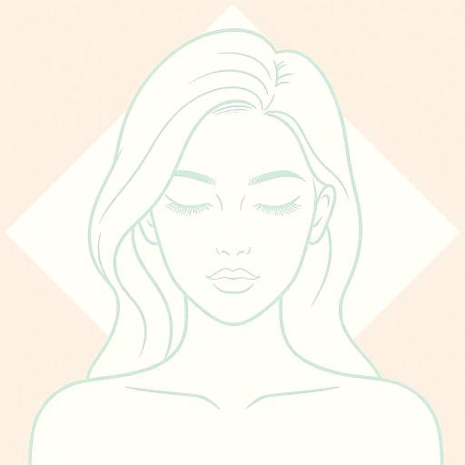 Minimalist Serene Woman Portrait