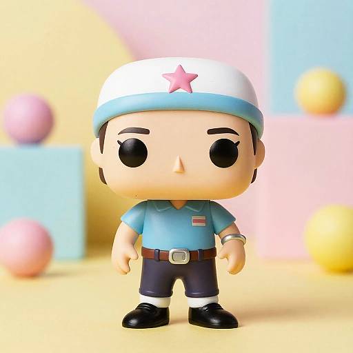 Chibi Funko Pop in Playful Scene