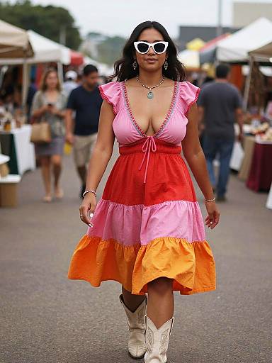 Playful Boho Chic at Festive Market