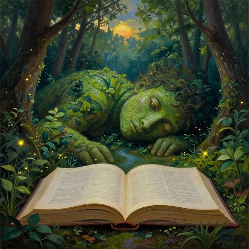 Surreal Twilight Forest Giant Dream