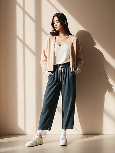 Casual Contemporary Woman in Studio