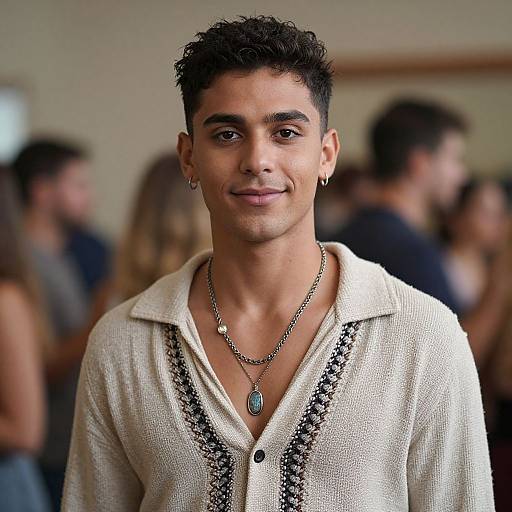 Boho Style Male Party Portrait