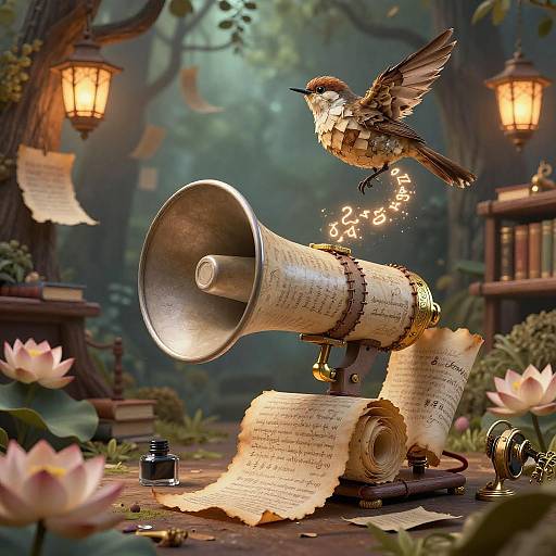 Megaphontron Scribe of the Elderwood Library