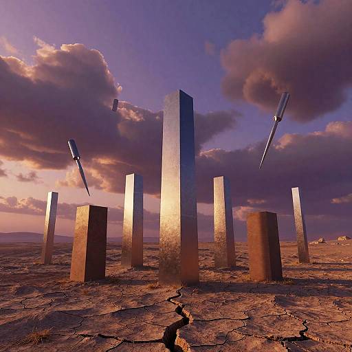 Surreal Cartesian Axes Dreamscape