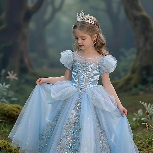Whimsical Fairytale Portrait of Young Princess