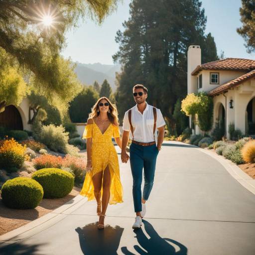 Vibrant California Dream Home Scene Vibrant California Dream Home Scene