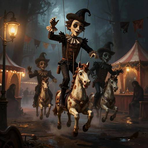 Victorian Haunted Carnival of Marionettes