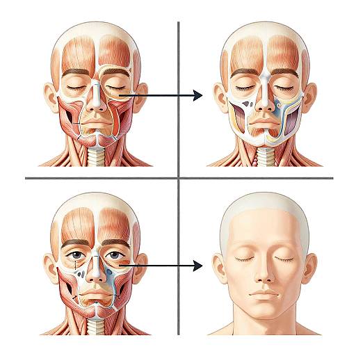 Facial Reconstruction Medical Infographic