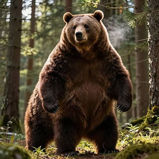 Hyperrealistic Muscular Furry Bear