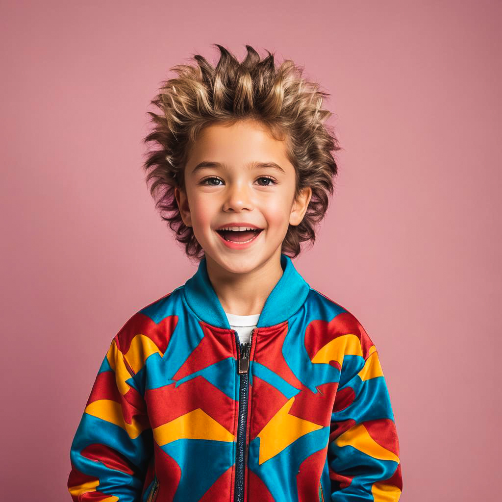 80s Retro Photo Shoot with Excited Boy