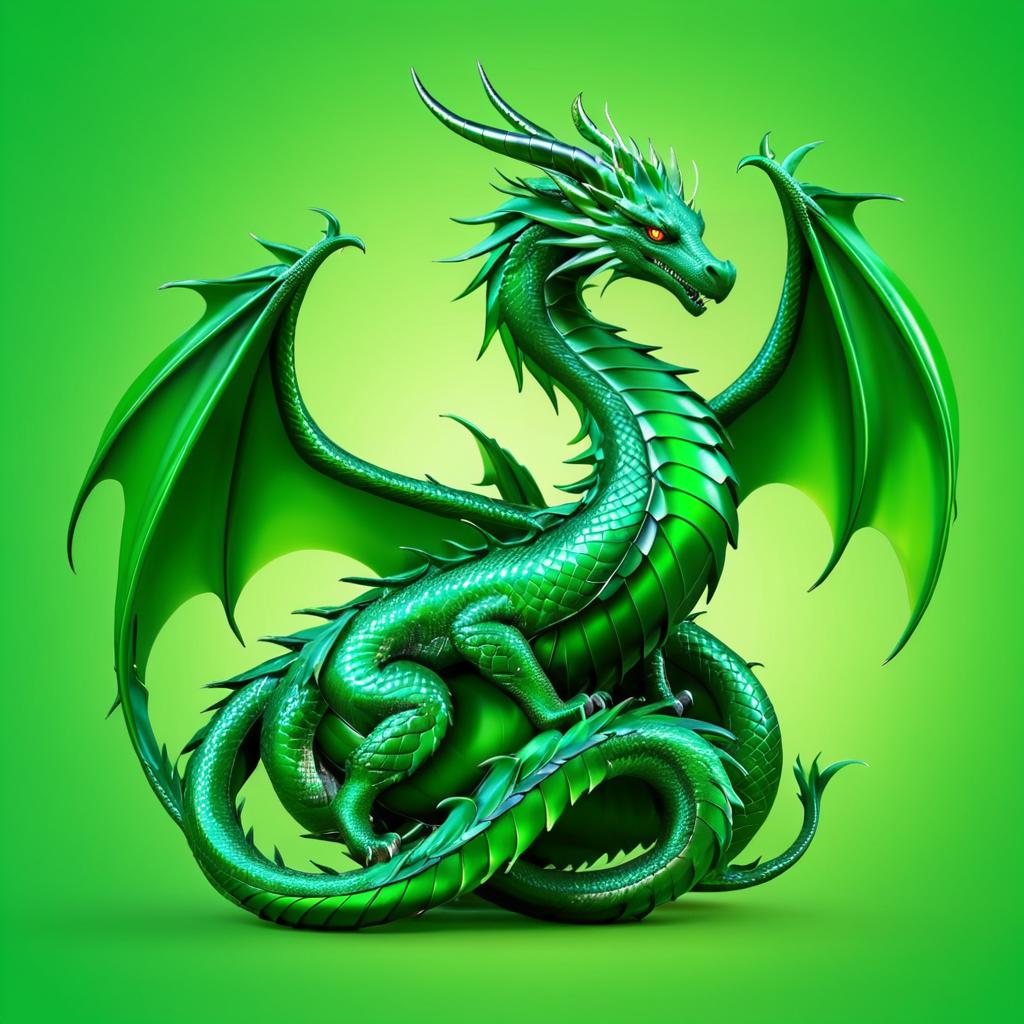 Emerald Dragon of Unconditional Love