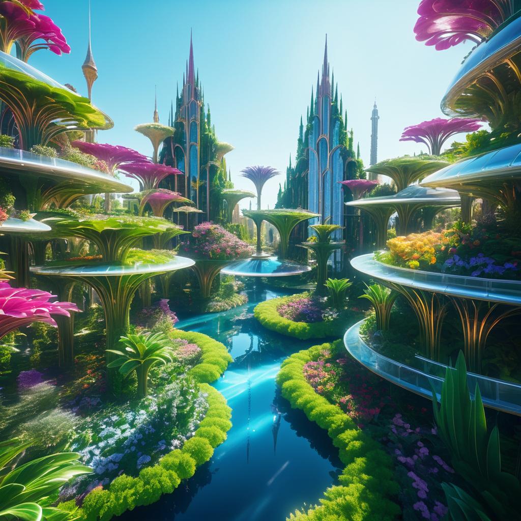 Futuristic Eden in a Floating City