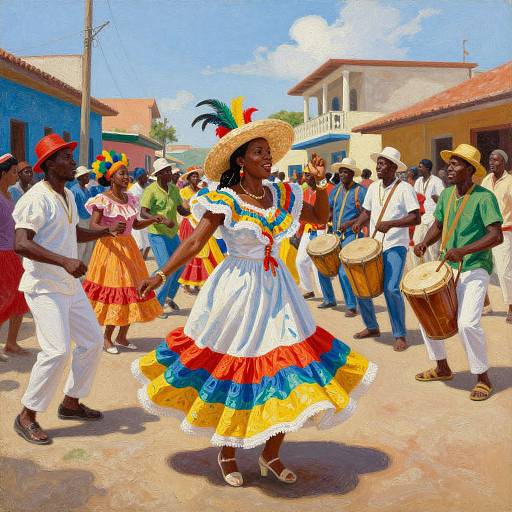 Vibrant Haitian Carnival Celebration