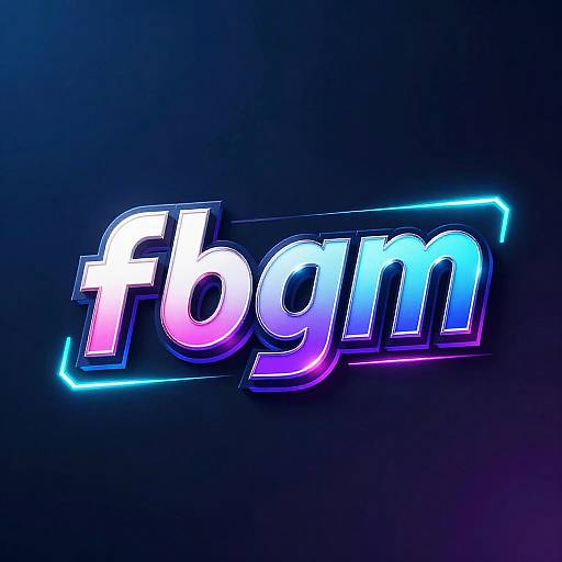 Vibrant Cyberpunk FBGM Logo Design