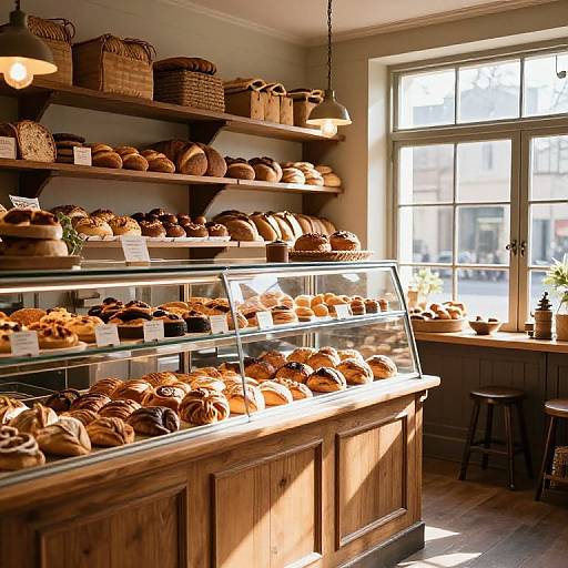 Cozy Traditional Bakery Interior Scene
