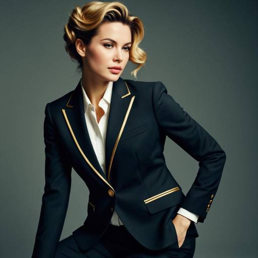 Elegant Finger Roll Hairstyle in Fashion Editorial