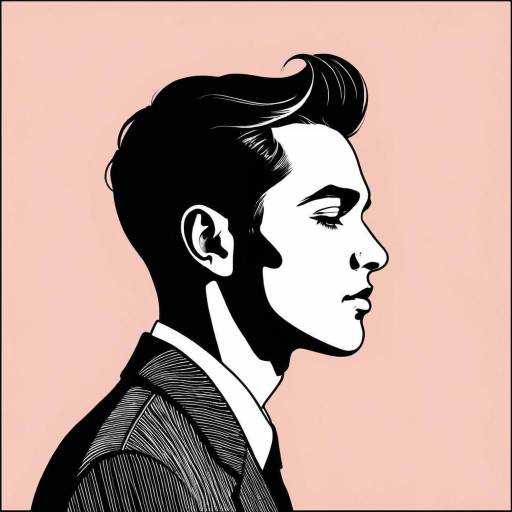Elegant Minimalist Line Art Portrait