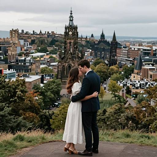 Timeless Embrace Atop Arthur's Seat