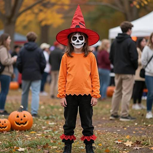 Spooky Outdoor Halloween Costume Photo