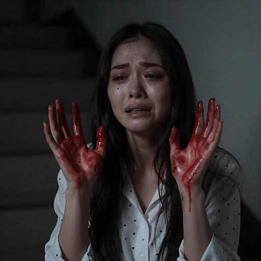 Emotional Dark Imagery of a Woman