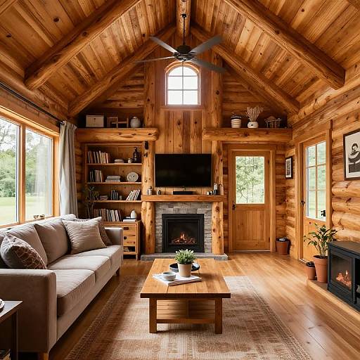 Log Cabin Living Room Decor Ideas