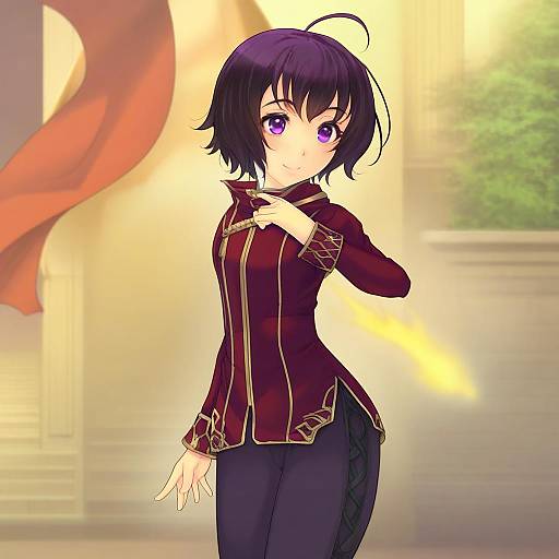 Illustration of Morgan (fire emblem), fire emblem in the style of Yoko juusuke