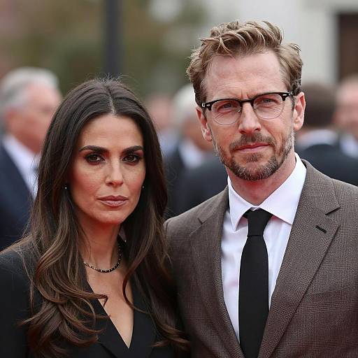 Candid Couple Portrait with Blurred Background