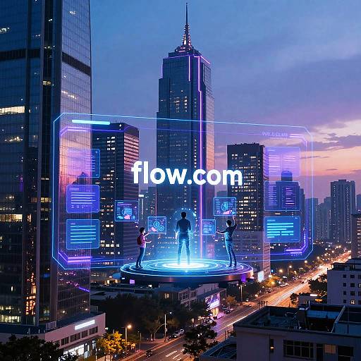 Futuristic Cyberpunk Digital Portal