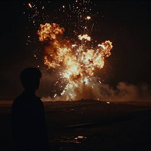 Dramatic Dark Landscape Scene