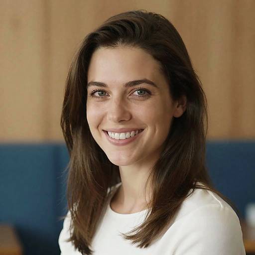Smiling Woman Portrait with Blurred Background