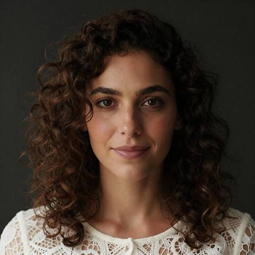 Intense Gaze in Soft Light Portrait