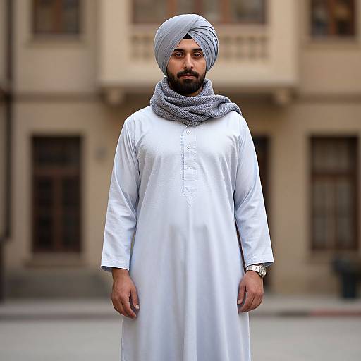Winter Shadi Dress Man in Turban