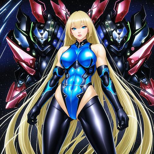 Illustration of Angela balzac, rakuen tsuihou in the style of Saihate (d3)