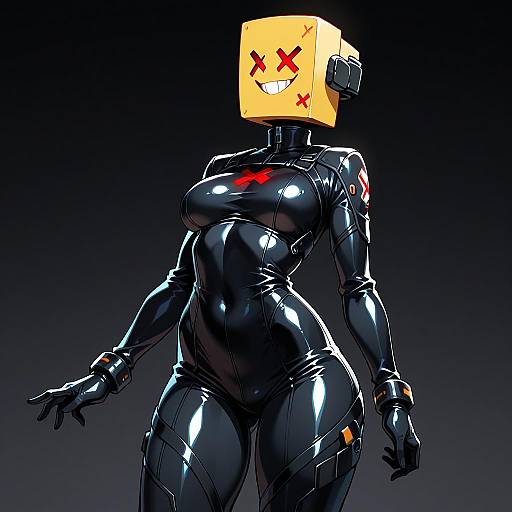 X-Mark Visor Cyber Cowgirl Portrait