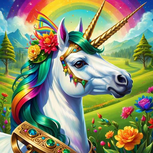 Fantasy Unicorn Inspired by Frida Kahlo Fantasy Unicorn Inspired by Frida Kahlo