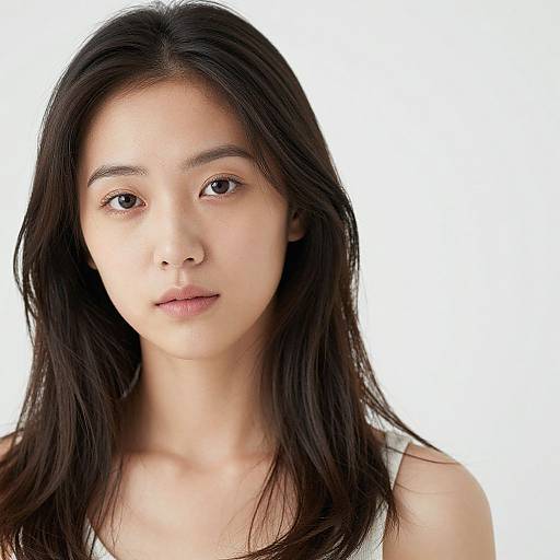 Studio Portrait of Young Asian Woman