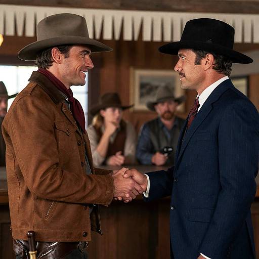 Western Bar Encounter Between Two Men