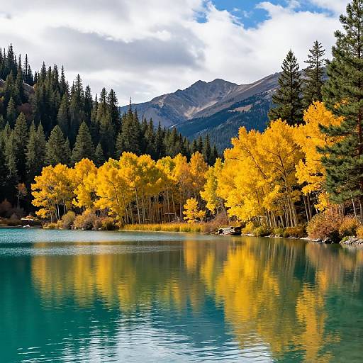 Autumn Reflections on Lake Granby
