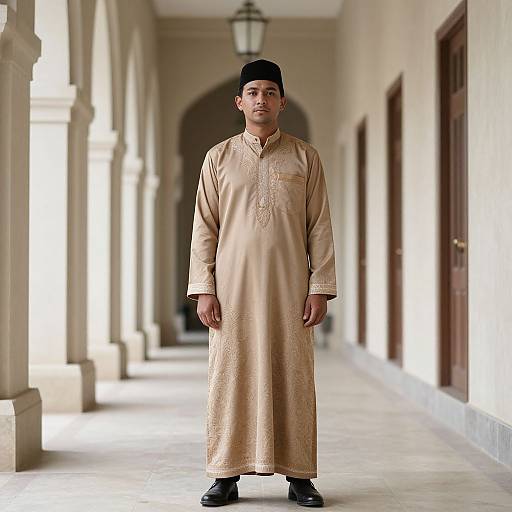 Man in Muslim National Costume