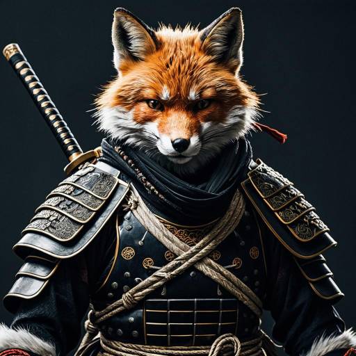 Ninja Fox in Samurai Armor