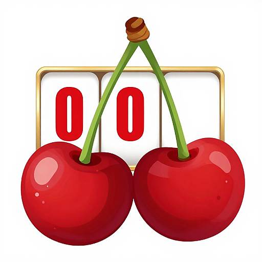 Vibrant Red Cherries Clipart